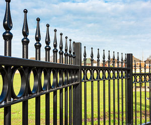 Ornamental railings and gates protect Vicarage Community Park