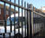 Vertical bar perimeter fencing for Scout facility 5