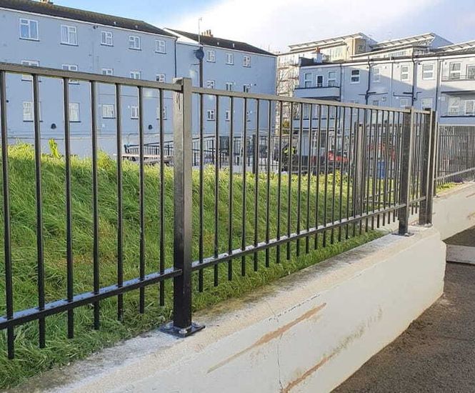 Residential railings for new housing development