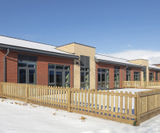 Sustainable timber playground fencing for new SEN school - on this page