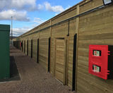 Timber acoustic barriers reduce noise at industrial site - on this page