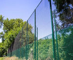 Security ball-stop fencing secures sewage treatment site