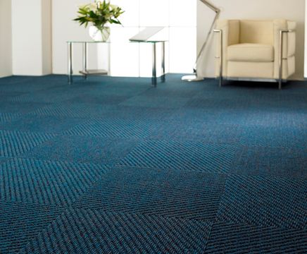 A touch of the blues comes to entrance areas