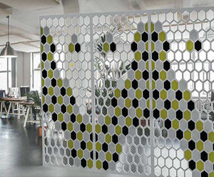 TVS Absorb Veils Acoustic Screen - fabric office sound divider