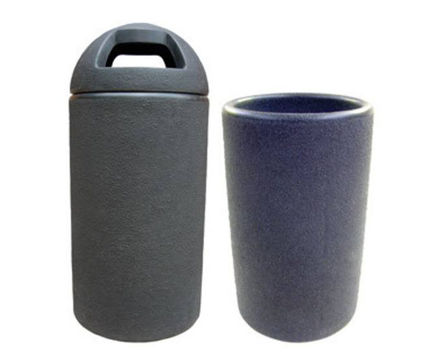 Stipple plastic litter bin