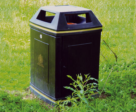 Square Deal plastic litter bins