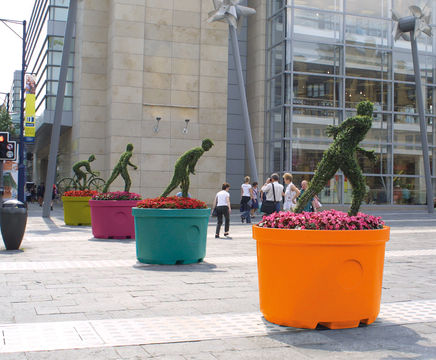 Giant Precinct self-watering plastic planter (GPP-0P)