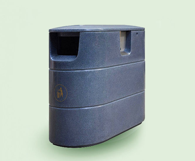 Chatsworth dual stream litter bin Amberol