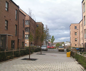 Cost-saving surface water control – housing development