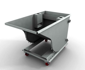 Grit Decanter non-mechanical dewatering system