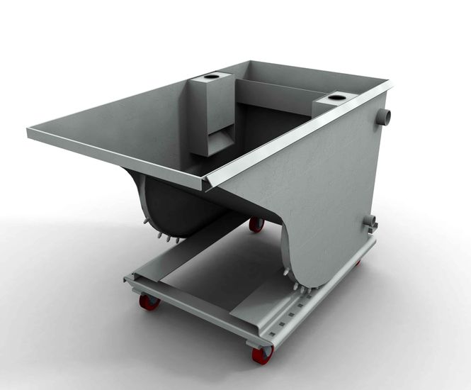 Grit Decanter non-mechanical dewatering system