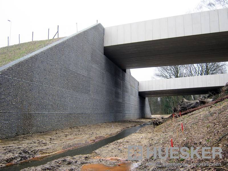 Muralex® geosynthetic reinforced soil system HUESKER ESI External Works