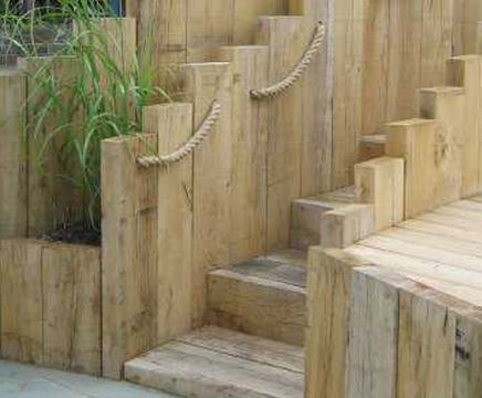 Hardwood and softwood sleepers