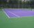 Synthetic tennis court surface installation 1
