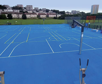 Colour surfacing for play area - Aberdeen