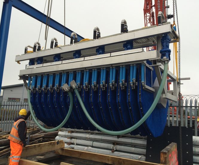 Tertiary pile cloth filtration