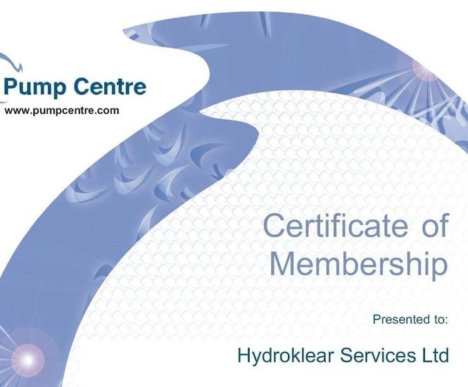 Hydroklear becomes a member of the Pump Centre