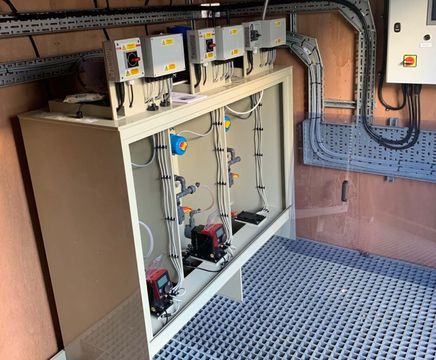 Containerised chemical dosing system hire