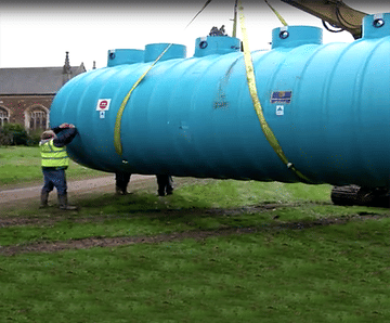 Biological filter media for estate's aerobic sewage treatment
