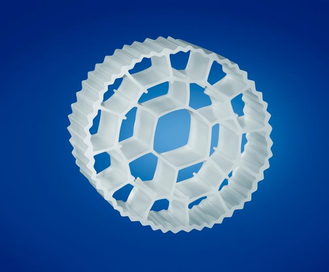 Biopipe+ - filter media for MBBR and IFAS systems, 500m²/m³