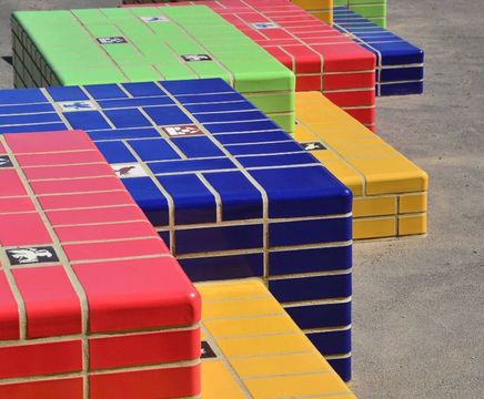 Glazed bricks