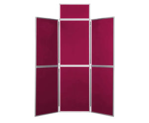 Folding Display Boards - portable fabric panels for exhibitions and events