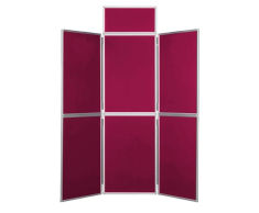 Folding Display Boards - portable fabric panels for exhibitions and events