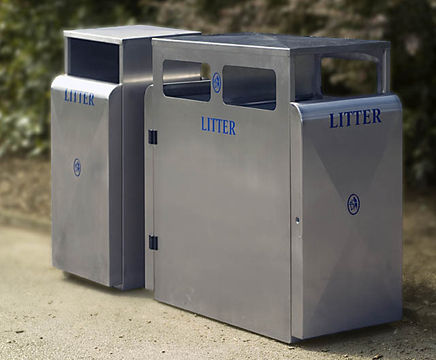 Valley 200 stainless steel litter bin