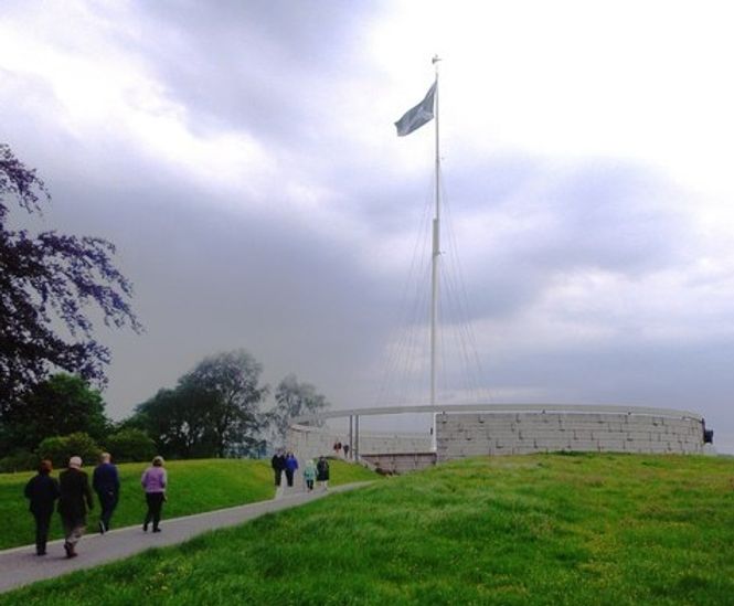Survey of 120-foot tall flagpole for the National Trust