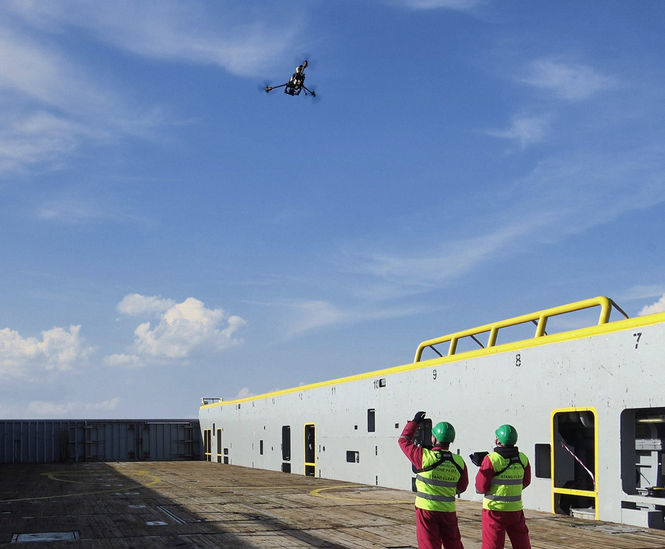 Optical gas imaging (OGI) inspection for oil platform