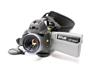 FLIR GF320 infrared camera for the detection of methane or VOCs