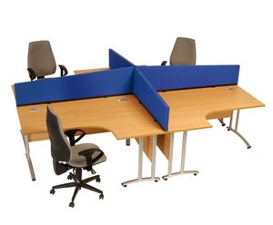 Desk Mounted Partitions - office desk dividers for workspace privacy