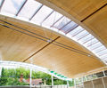 Lightweight Kerto timber components for tennis club roof