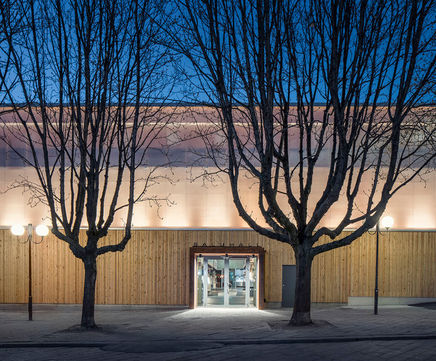 Innovative temporary building made from Kerto LVL timber