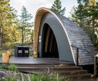 Bespoke forest shelter created with Kerto LVL lumber