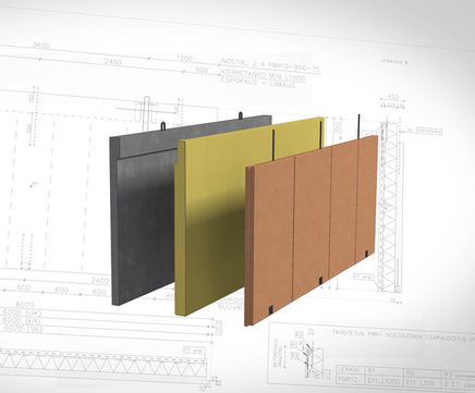 Hybrid sandwich wall element – sustainable construction