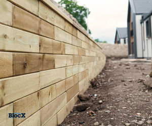 48m retaining wall - Ogilvie Homes, Home Farm, Stirling