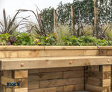 WoodBlocX™ bench seating planter - on this page