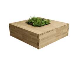 WoodBlocX™  The Lomond Planter Bench