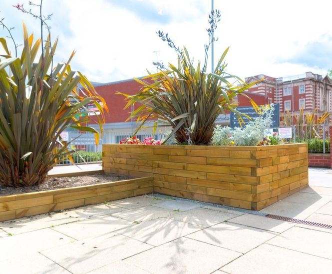 Replacement planters for Manchester Royal Infirmary