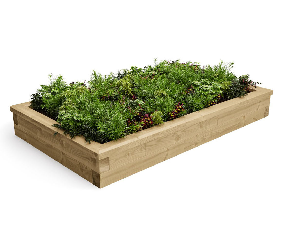 Predesigned timber raised bed kits WoodBlocX ESI External Works
