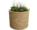 Nevis - round Scots pine timber planter