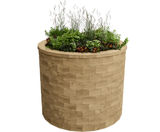 Nevis - round Scots pine timber planter - on this page