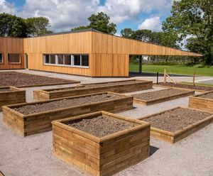 Raised planting beds for Saughton Park redevelopment
