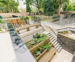 WoodBlocX™ retaining walls and seating - Hackney Gardens