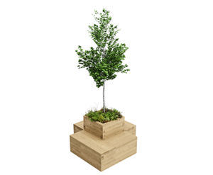 Small Drumbeg Tree Planter - timber planter and seating unit
