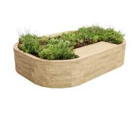 Bealach timber bench planters