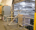 Mezzanine pallet gates