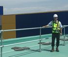 Free-standing roof edge protection systems for IKEA