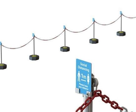 Social distancing queue management solution